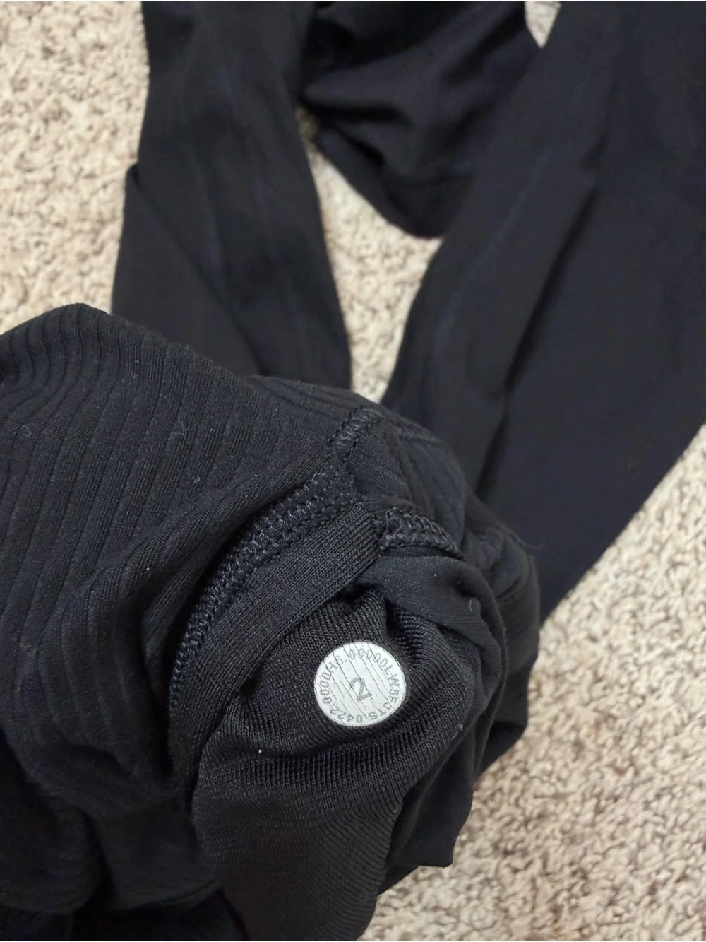 lululemon athletica Black High-Rise Ribbed Leggings